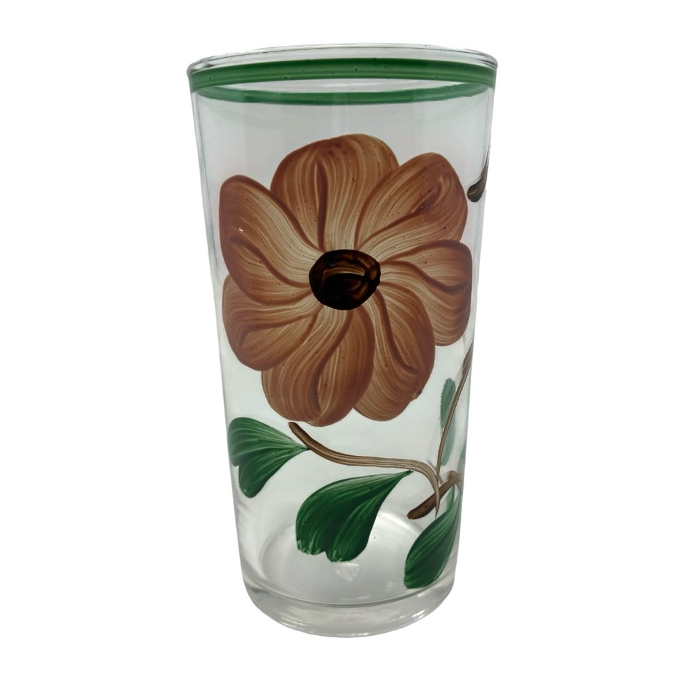 Blue Ridge Southern Pottery Glassware Tumbler Ridge Daisy Pattern Federal Glass - Picture 2 of 8